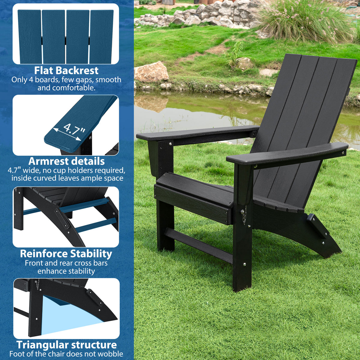 wide plastic garden chairs
