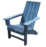 Load image into Gallery viewer, Folding Adirondack Chair All Weather Fire Pit Chair with Real-Like Wood Grain and Wide Armrest Plastic Adirondack Outdoor Chair with Deep Seating
