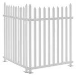 Load image into Gallery viewer, 2-Pack Privacy Fence Screen Outside 41&quot;&quot;H x 36&quot;&quot;W Decorative Fence Garden Vinyl White Picket for Fence Patio Backyard, 2 White Panels
