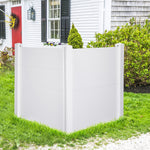Load image into Gallery viewer, Outdoor Trash Enclosure Privacy Screens and Panels 48”W x 48”H Vinyl Privacy Fence for Trash Bin, Air Conditioner, White ,
