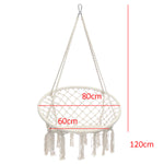Load image into Gallery viewer, Hanging Swing Hammock Chair, Outdoor Cotton Swing Patio Chair Woven Rope Yard Patio Garden for Home Decor
